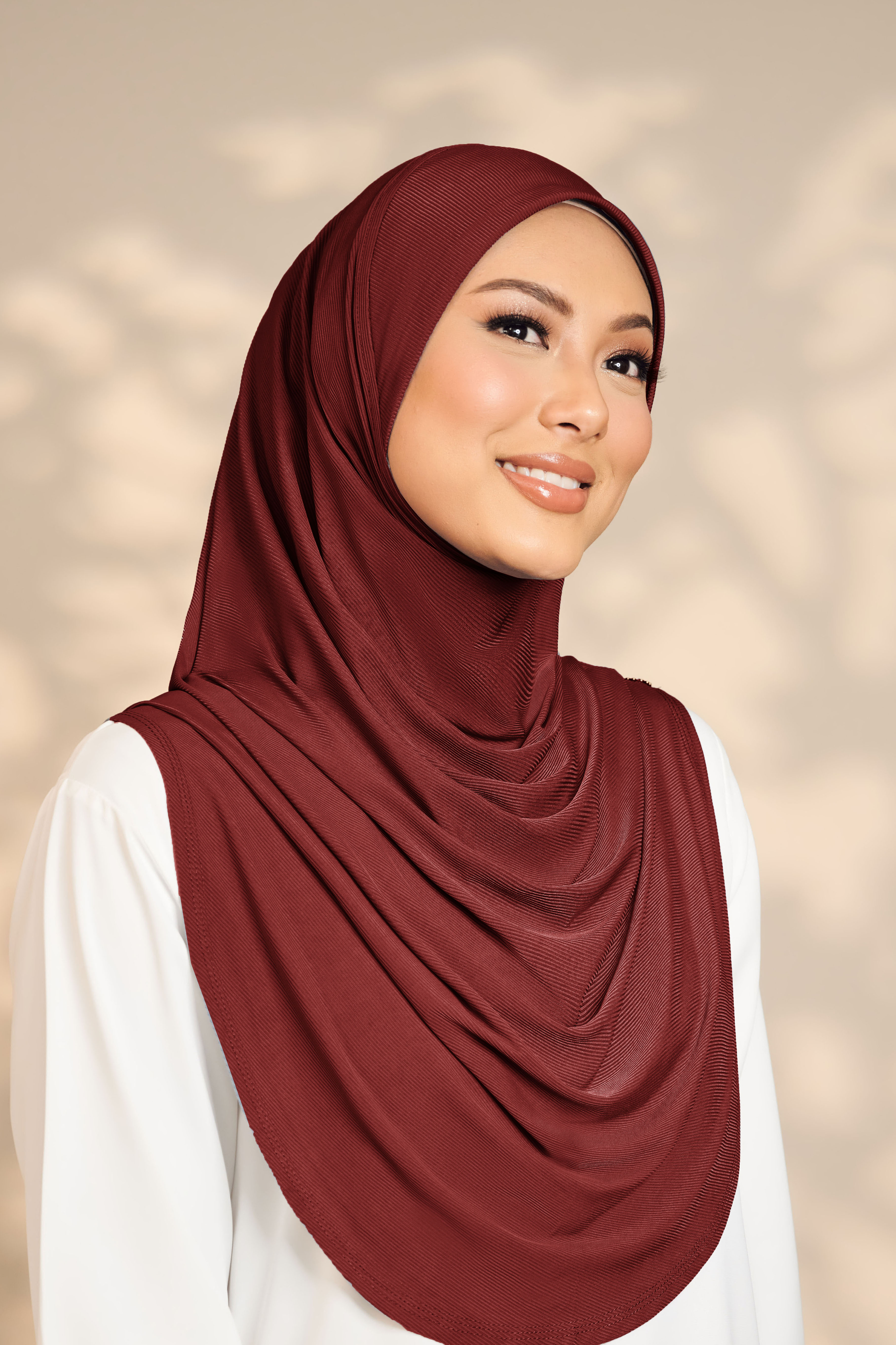 Mega Tudung Sarung in Maroon